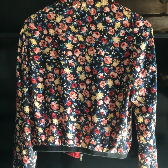 Floral Zara satin bomber jacket - Picture 2 of 3